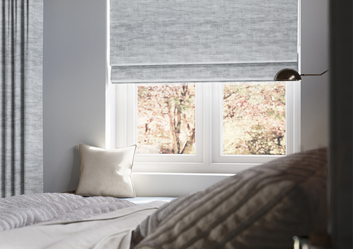 Laura Ashley Whinfell, Silver - Twist&Fit Roman Blind - Image 5